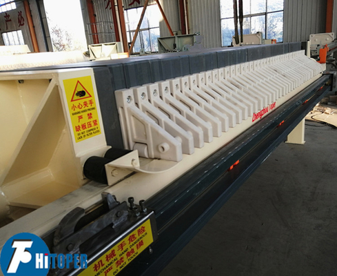 PLC Controlled Automatic Membrane Filter Press , Wastewater Treatment Filter Press Unit