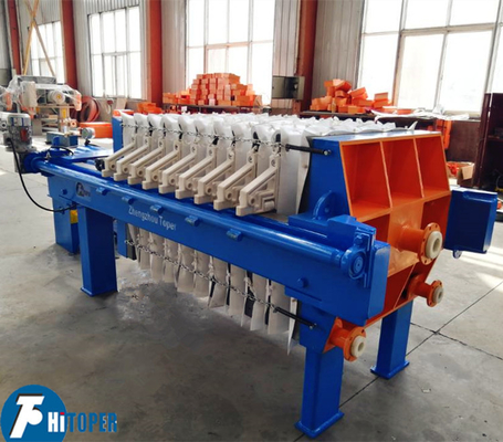 870mm Plate 10m2 Membrane Filter Press 150 Liters Filter Chamber Volume