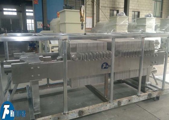 Máy ép lọc khung và tấm thép không gỉ với khung cường lực cao và tấm lọc chống axit kiềm cho công nghiệp