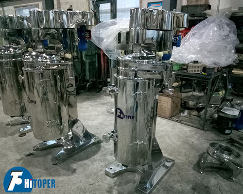 Máy ly tâm hình ống công nghiệp để tách và xử lý huyền phù chất lỏng lỏng với khả năng xả dựa trên mật độ chính xác
