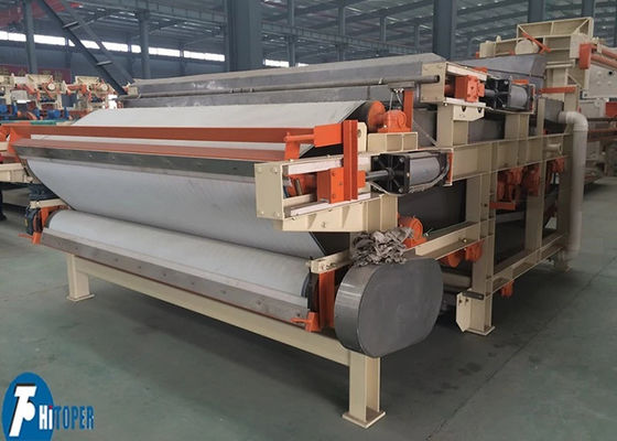 Press bộ lọc dây chuyền bền cho việc khử nước bùn liên tục trong ngành công nghiệp tinh chế dầu hóa học và in ấn