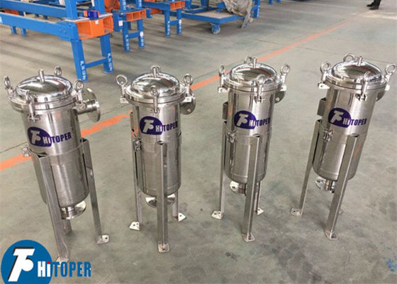 Bộ lọc túi ăn bên với lọc chính xác cao và giỏ kim loại bền cho chế biến chất lỏng công nghiệp